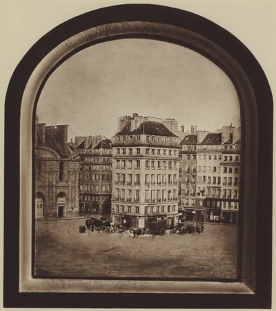 El Hotel de Nantes, plaza del Carrousel (foto en blanco y negro) de (after) French Photographer