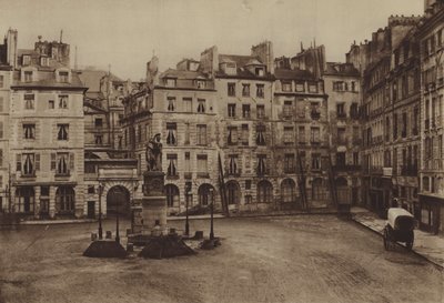 La Plaza Dauphine, parte demolida en 1875 de (after) French Photographer