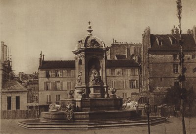 La plaza Saint-Sulpice en 1853 de (after) French Photographer