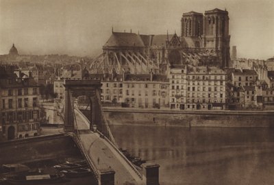 Le Pont Louis-Philippe hacia la Cite de (after) French Photographer