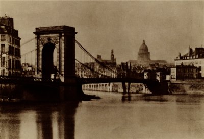 El Puente Louis-Philippe hacia la orilla izquierda de (after) French Photographer