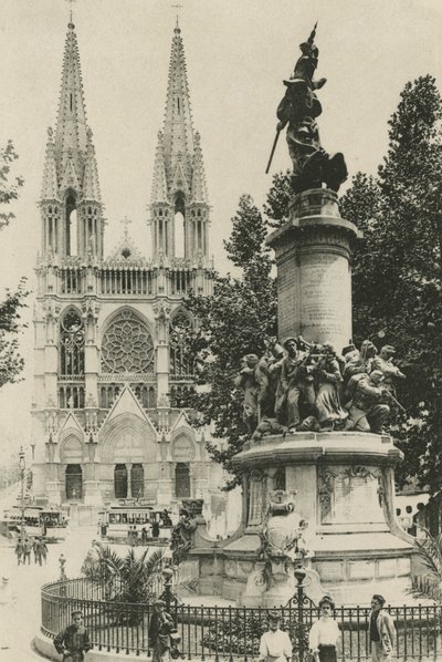 Marsella: Les Reformes y el Monument des Mobiles (foto b/n) de (after) French Photographer