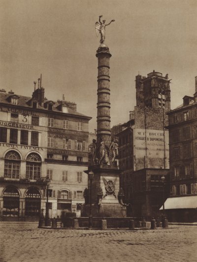 Plaza del Chatelet, la fuente está en su lugar original de (after) French Photographer