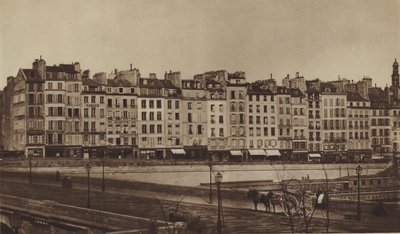 Muelle Le Pelletier hacia 1855, ahora parte del muelle de Gesvres de (after) French Photographer