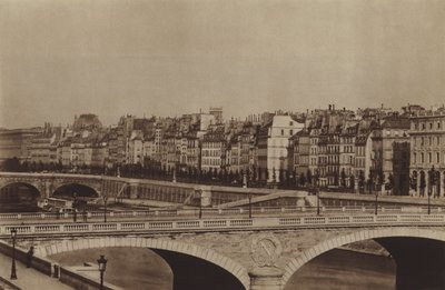 Muelle de la Megisserie hacia 1860, el teatro del Chatelet ya está construido de (after) French Photographer