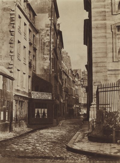 Rue Saint-Christophe en 1865, tomada desde la rue de la Cite de (after) French Photographer