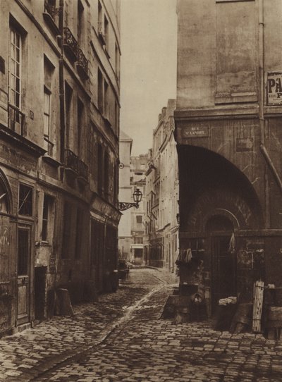 Calle de los Marmousets en 1864, tomada desde la calle Saint-Landry, estaba en el lugar del nuevo Hotel-Dieu de (after) French Photographer