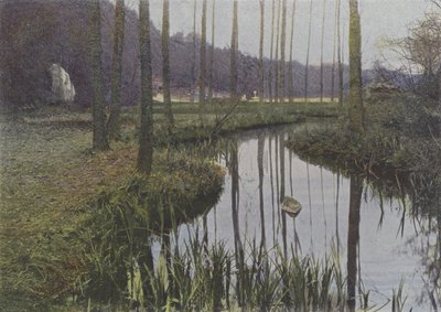 Vaux de Cernay, Le Ruisseau (foto coloreada) de (after) French Photographer