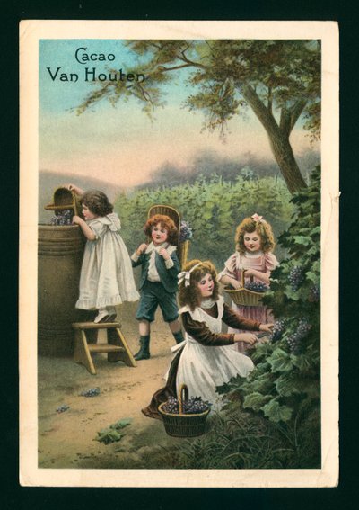 Niños vendimiando (cromolito) de (after) French School