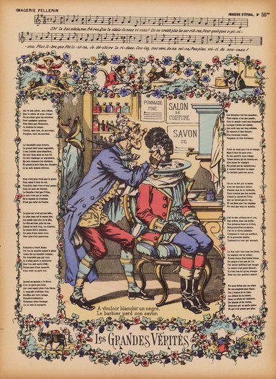 Les Grandes Verites (grabado coloreado) de (after) French School