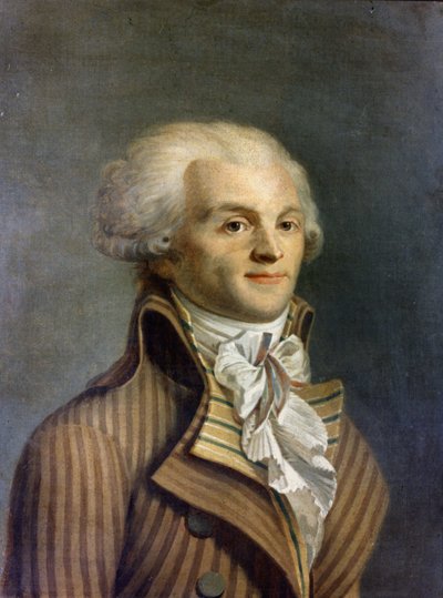 Retrato de Maximiliano María Isidoro por Robespierre (1758-1794), político francés. de (after) French School