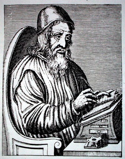 Retrato de Trimethius, copia de un grabado francés del siglo XVIII reproducido en 