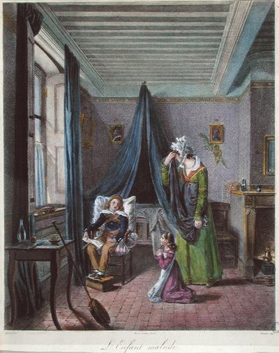 El niño enfermo, c.1820 de (after) Genot