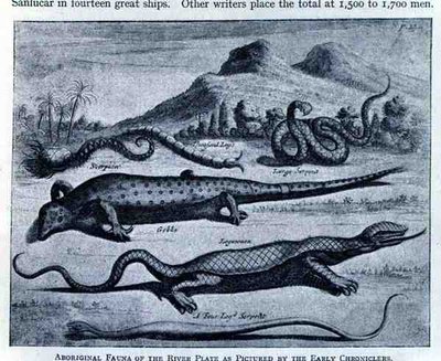 Fauna aborigen según los primeros cronistas en 