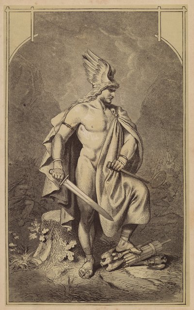 Arminio, Hermann el Querusco (grabado) de (after) German School