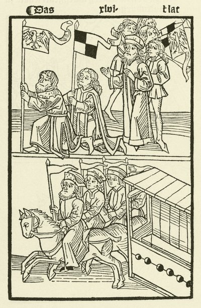 Investidura de Federico I de la casa de Hohenzollern como Margrave de Brandeburgo de (after) German School