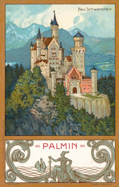Castillo de Neuschwanstein, Baviera de (after) German School