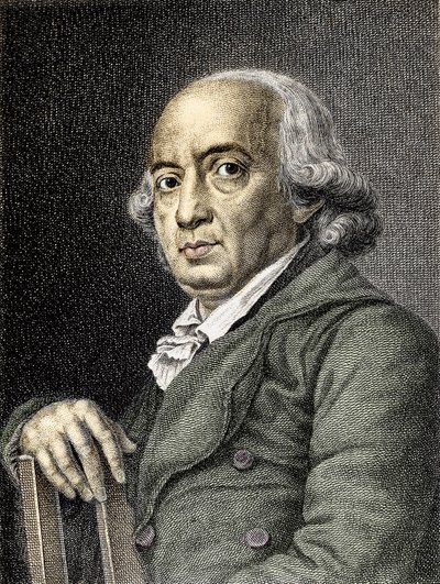 Retrato de Johann Gottfried von Herder Poeta y filósofo alemán - Retrato del escritor y filósofo alemán Johann Gottfried Herder (1744-1803) - Grabado Colección particular de (after) German School