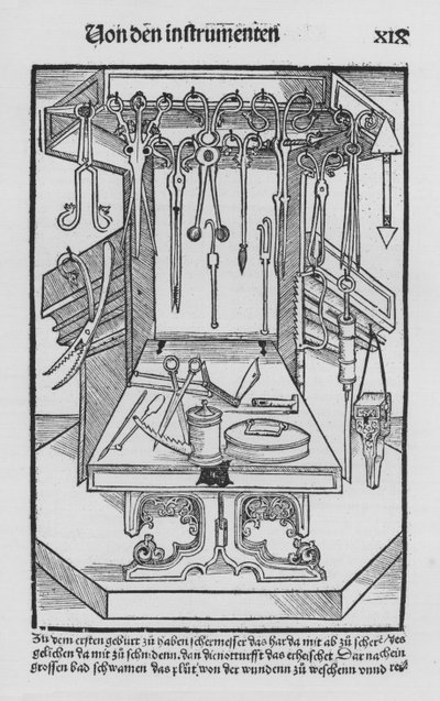El libro de Cirurgia de Hieronymus Brunschwig de (after) German School