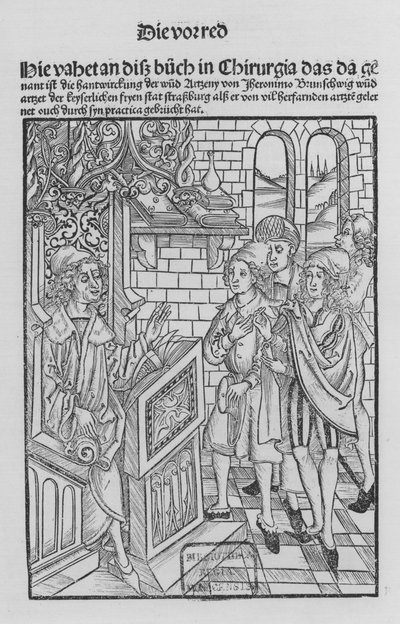 El libro de Cirugía de Hieronymus Brunschwig de (after) German School
