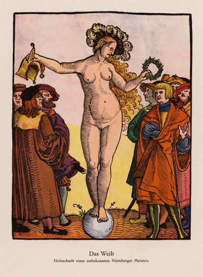 La mujer (litografia en color) de (after) German School