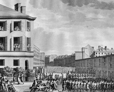 Revolución francesa y movimientos antirrevolucionarios: Desarme del faubourg Saint Anthony el 4 de Prairial Año III (23 de mayo) de (after) Girardet