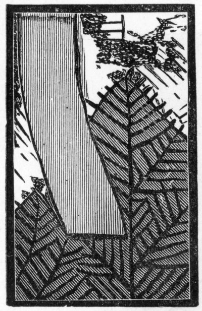 Carta de juego japonesa con imagen de una hoja de (after) Japanese School