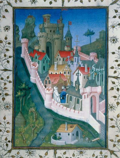 Pierre le Fruitier dit Salmon, un aventurero político, encuentra al monje Notre-Dame des Halles en Aviñón frente a la capilla de Pierre du Luxembourg. Este último le habla sobre propaganda política. En la parte superior norte de la ciudad se encuentra el P de (and workshop) Boucicaut Master