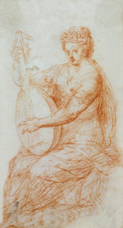 Una alegoría de la música, c.1580 (dibujo) de (attr.to) Dutch School