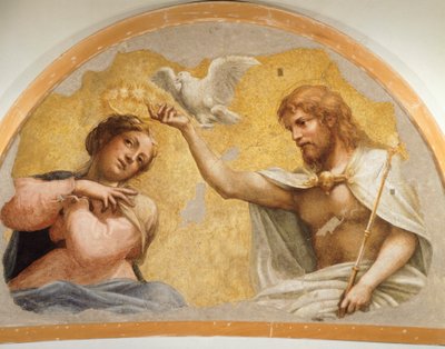 Coronación de la Virgen de Antonio Allegri, conocido como Correggio (1489-circa 1534), fresco, 212x324 cm, hacia 1521 de (c.1489 1534) Correggio