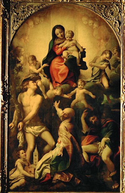 La Virgen de San Sebastián ... de (c.1489 1534) Correggio