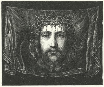 Velo de Verónica con el retrato de Cristo de (c.1489 1534) (after) Correggio