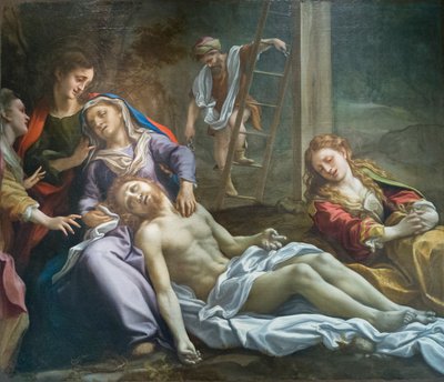 Lamentación de Cristo, c.1524 (óleo sobre lienzo) de (c.1489 1534) Correggio