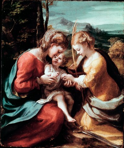El Matrimonio Místico de Santa Catalina de Alejandría de (c.1489 1534) Correggio