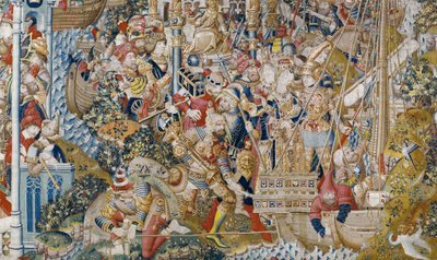 La guerra de Troya: El rapto de Helena, c.1470 (tapiz) de (fl.1450 75) Master of Coetivy