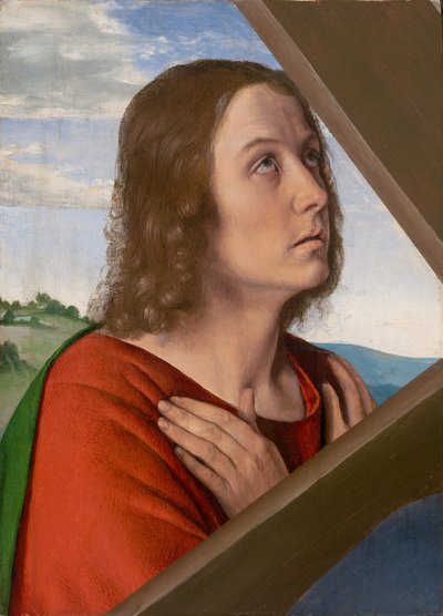 Fragmento de Cristo llevando la cruz: San Juan Evangelista de (fl.c.1483 c.1529) Master of Moulins