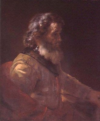 Un viejo guerrero de (follower of) Rembrandt Harmensz. van Rijn