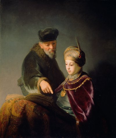 Un Joven Estudiante y su Tutor, c. 1629-30 de studio of Rembrandt Harmensz. van Rijn