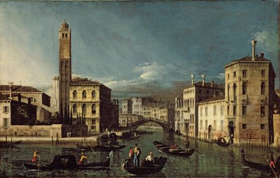 Escena del canal, Venecia de Giovanni Antonio Canal