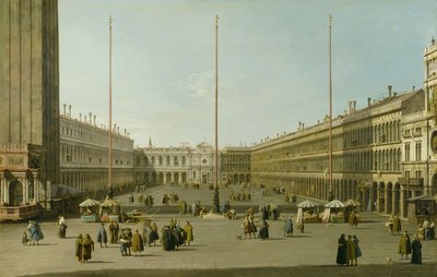 La Piazza San Marco, c.1738-40 de Giovanni Antonio Canal