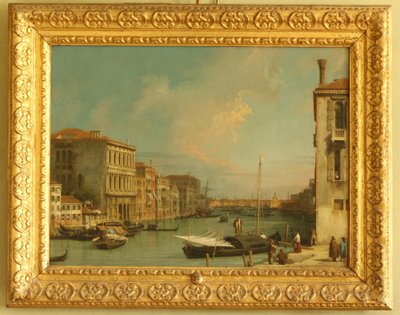 Vista del Gran Canal, Venecia, desde Campo S. Vio de Giovanni Antonio Canal