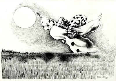 G. C. Riccardi, Sin título, 1973, Tinte sobre papel, 50x70, Italien. de Gian Carlo Riccardi