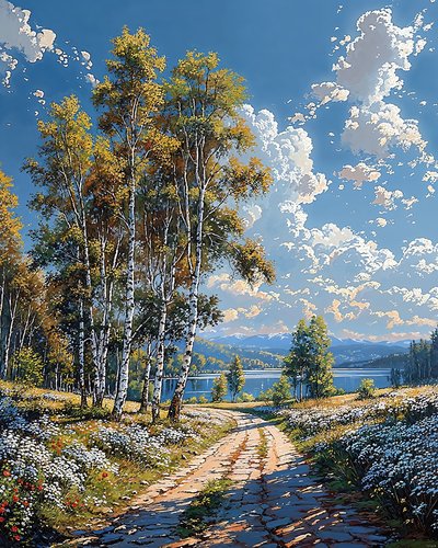 Paisaje con cresta escénica, Decoración de pared enmarcada para dormitorio de F. Abderrahim
