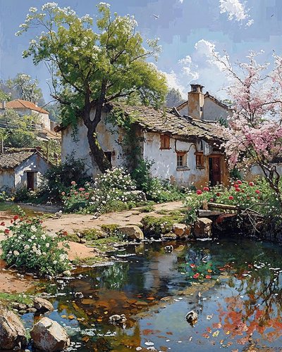 Casa antigua en una zona rural tranquila, cerca de la naturaleza y de un arroyo de F. Abderrahim