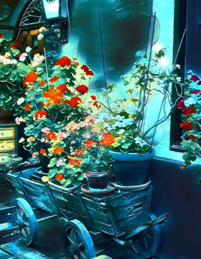Flores a la luz de la luna. de Margareta Uliarte