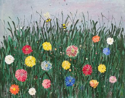 EL PRADO DE FLORES CON LAS ABEJAS de ManuC.