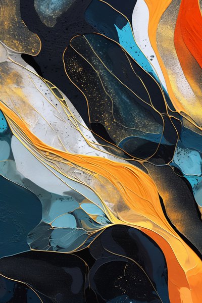 Premium Photo Abstracto azul acuarela líquida, decoración de la pared para la sala de estar de F. Abderrahim