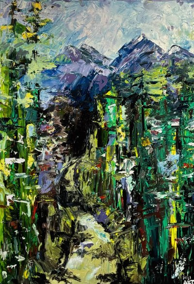 Senderismo en los Alpes de HILI ART Tetiana Brzozowski