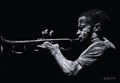 Trompetista de jazz contemporáneo de Richard Young