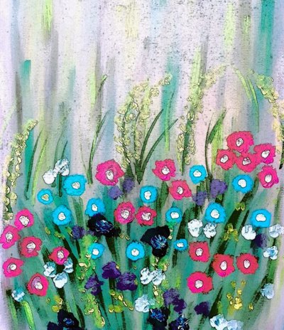 Flores de colores de Nomi Morina